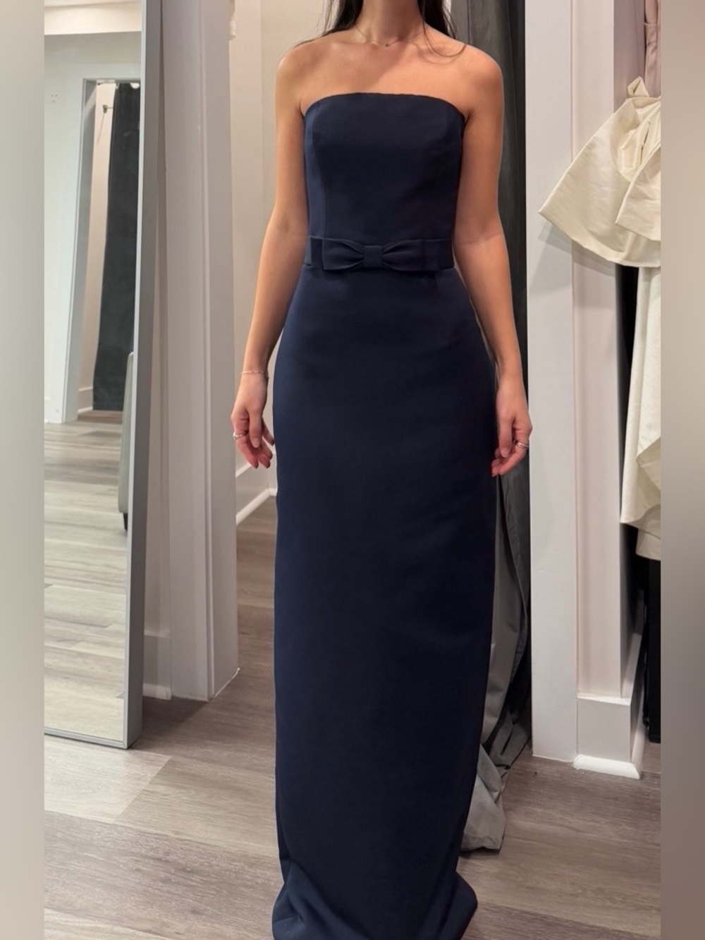 Amsale Bridesmaid Dress Callista GB294A NAVY